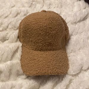Fuzzy dad/baseball hat one size fits most